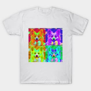 Welsh Corgi Pop Art Design T-Shirt